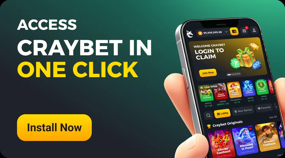 Craybet One-click sign-up